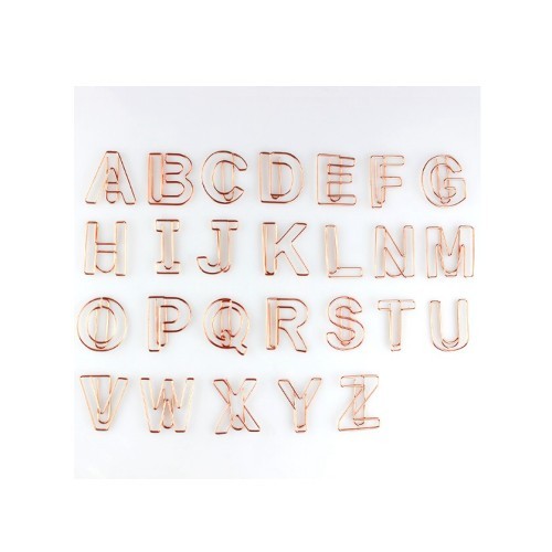 造型特色英文字母资料迴纹针夹